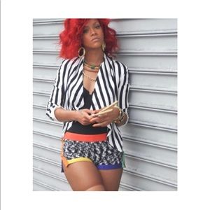 H&M| Size 4| Black&White| Bolero Blazer